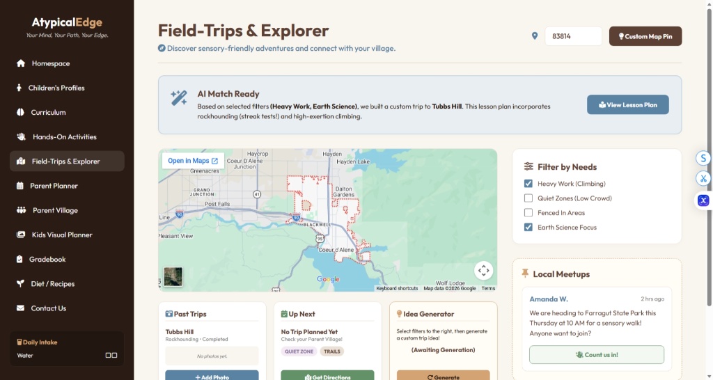 Atypical Edge Field Trips and Explorer